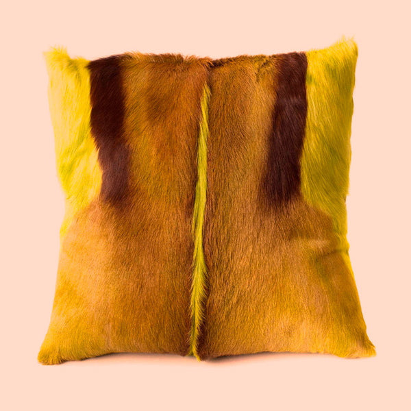 Yellow Springbok Pillow Cover