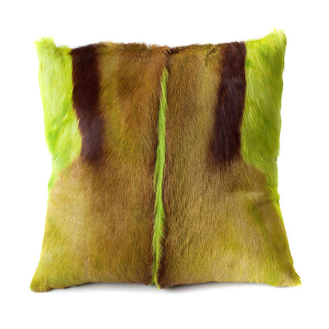 Lime Springbok Pillow Cover