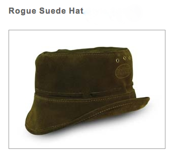 Rouge Suede Floppy Hat