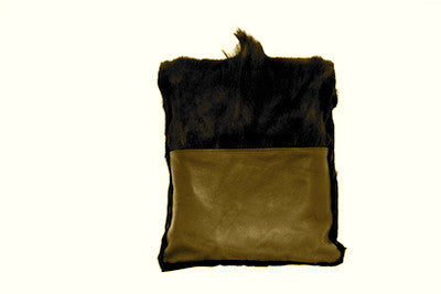 Chocolate Springbok Messenger Bag/Italian Buckle